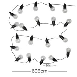 ValueLights Festoon 10 Set Black Outdoor String Festoon Light - thumbnail 5