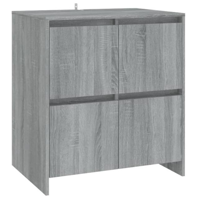 Berkfield Home Sideboard Grey Sonoma 70x41x75 cm Engineered Wood - Size: 70 x 41 x 75 cm - image 1