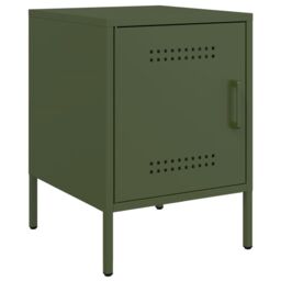 Berkfield Home Bedside Cabinets 2 pcs Olive Green 36x39x50.5 cm Steel - thumbnail 5
