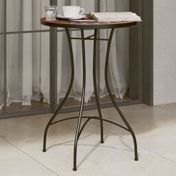 Berkfield Home Mosaic Bistro Table Terracotta & White √ò50x70 cm Ceramic in Orange - Size: 50x70 cm - thumbnail 1