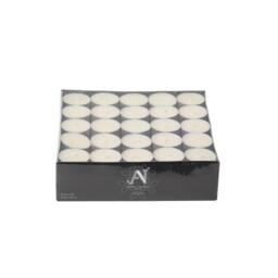 Aroma Naturals Unscented Tealight Candles Pack of 50 - 8-Hour Burn Time in White - Size: 50 Pieces - thumbnail 3