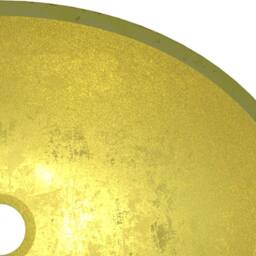 Berkfield Home Basin Glass 50x37x14 cm Gold - Size: 50 x 37 x 14 cm - thumbnail 6