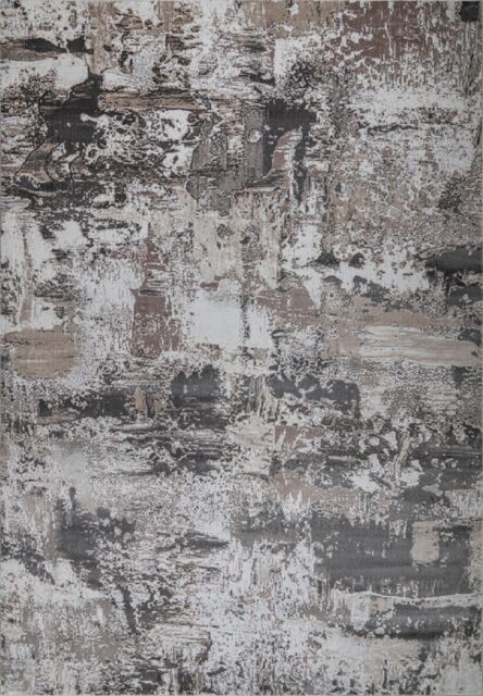 London Rug Company Jennifer Luxury Abstract Short Pile Rug in Grey - Size: 240 cm x 340 cm - image 1