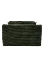 Living and Home Corduroy Chaise Lounge Sofa Bed in Green - thumbnail 6