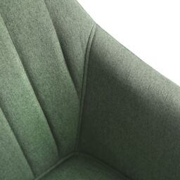 Home Garden Direct Luciano Upholstered Armchair in Premium Textured Linen in Green - thumbnail 9