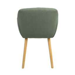 Home Garden Direct Luciano Upholstered Armchair in Premium Textured Linen in Green - thumbnail 7