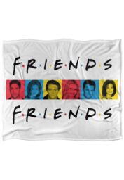 Warner Brothers Friends Silky Touch Super Soft Throw Blanket 152x127cm in White - Size: 152x127 cm - thumbnail 1