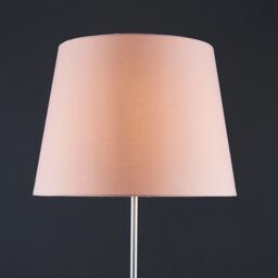ValueLights Charlie Modern Stem Brushed Chrome Floor Lamp in Metallic Silver - thumbnail 4