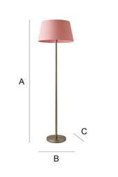 ValueLights Charlie Modern Stem Brushed Chrome Floor Lamp in Metallic Silver - thumbnail 7