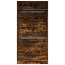 Berkfield Home Wardrobe Smoked Oak 100x50x200 cm Engineered Wood in Brown - Size: 100 x 50 x 200 cm - thumbnail 4