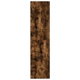 Berkfield Home Wardrobe Smoked Oak 100x50x200 cm Engineered Wood in Brown - Size: 100 x 50 x 200 cm - thumbnail 5