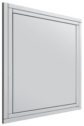 MirrorOutlet All Glass Bevelled Large Dress Mirror 144 x 115.5CM 4ft8 x 3ft9 in Silver - Size: 1 Pack - thumbnail 3