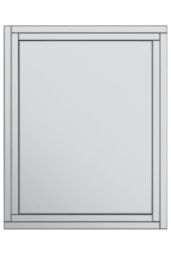 MirrorOutlet All Glass Bevelled Large Dress Mirror 144 x 115.5CM 4ft8 x 3ft9 in Silver - Size: 1 Pack