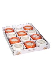 KDMD Set of 12 Scented Pumpkin Candles in White - thumbnail 1