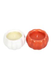 KDMD Set of 12 Scented Pumpkin Candles in White - thumbnail 3