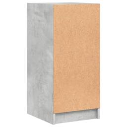 Berkfield Home Side Cabinet with Glass Doors Concrete Grey 35x37x75.5 cm - thumbnail 8
