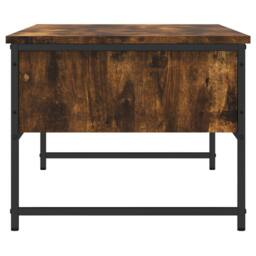 Berkfield Home Decorative Coffee Table Smoked Oak 101x49x39.5 cm Engineered Wood in Brown - thumbnail 7
