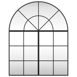 Berkfield Home Wall Mirror Black 80x100 cm Arch Iron - thumbnail 3