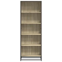 Berkfield Home Bookcase Sonoma Oak 60x35x170.5 cm Engineered Wood in Brown - thumbnail 4
