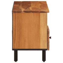 Berkfield Home TV Cabinet 100x33x46 cm Solid Wood Acacia in Brown - Size: 100 x 33 x 46 cm - thumbnail 6