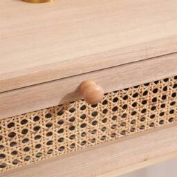 FORGEVIO 2 Drawer Console Table, Table, Bedroom Makeup Vanity Desk natural - thumbnail 5