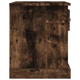 Berkfield Home Bedside Cabinets 2 pcs Smoked Oak 39x39x47.5 cm Engineered Wood in Brown - thumbnail 9