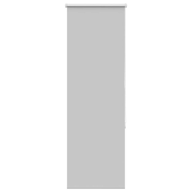 Berkfield Home Roller Blind Blackout Light Grey 40x130 cm Fabric Width 35.7 cm Polyester - image 1