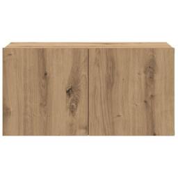 Berkfield Home TV Cabinet Set Artisan Oak Engineered wood TV Cabinet Rectangular in Brown - thumbnail 6