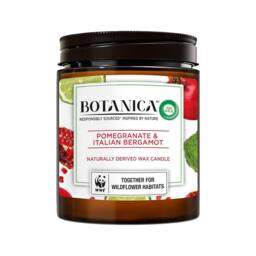 Botanica Pomegranate & Italian Bergamot Wax Candles 3 x 120g - thumbnail 2