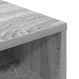 Berkfield Home Book Cabinet Grey Sonoma 34x31x80 cm Engineered Wood - Size: 34 x 31 x 80 cm - thumbnail 7