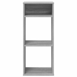 Berkfield Home Book Cabinet Grey Sonoma 34x31x80 cm Engineered Wood - Size: 34 x 31 x 80 cm - thumbnail 4