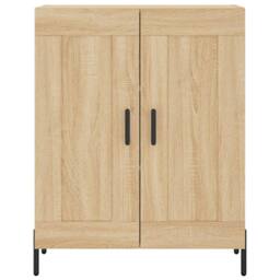 Berkfield Home Highboard Sonoma Oak 69.5x34x180 cm Engineered Wood in Light Tan - thumbnail 8
