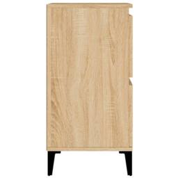 Berkfield Home Sideboards 2 pcs Sonoma Oak 60x35x70 cm Engineered Wood in Brown - Size: 60 x 35 x 70 cm - thumbnail 9
