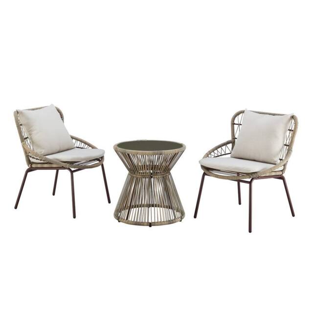 Artemis Home Sagone Patio Bistro Set in Natural - image 1