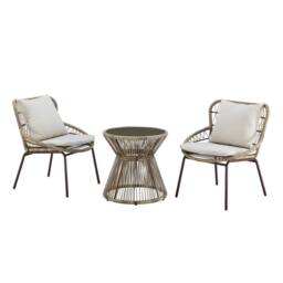 Artemis Home Sagone Patio Bistro Set in Natural - thumbnail 1