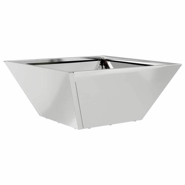 Berkfield Home Garden Bowl Planter 35x35x15 cm Galvanized Steel in Silver - Size: 35 x 35 x 15 cm - image 1