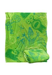 Jim Henson Signature Collection Green Monsters Silky Touch Super Soft Throw Blanket 152 X 127 cm in White - thumbnail 2