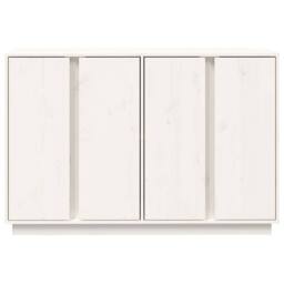 Berkfield Home Sideboard White 120x35x80 cm Solid Wood Pine - Size: 120 x 35 x 80 cm - thumbnail 6
