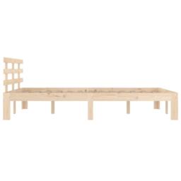 Berkfield Home Bed Frame Solid Wood 180x200 cm Super King Size in Light Tan - thumbnail 5