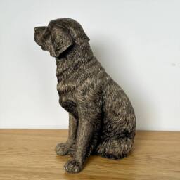 Animal Crackers Retriever Dog Figurine, Leonardo Reflections Bronzed, Gift Boxed in Bronze - thumbnail 2