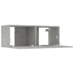 Berkfield Home 8 Piece TV Cabinet Set Concrete Grey Engineered Wood - thumbnail 6