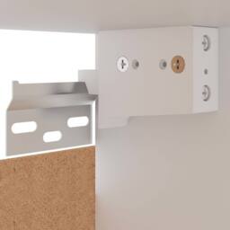 Berkfield Home Hanging Corner Cabinet White 57x57x60 cm Engineered Wood - Size: 57 x 57 x 60 cm - thumbnail 8
