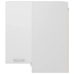Berkfield Home Hanging Corner Cabinet White 57x57x60 cm Engineered Wood - Size: 57 x 57 x 60 cm - thumbnail 7