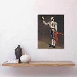 "Artery8 A Matador Saluting Portrait Painting Manet Wall Art Print Poster in Brown - Size: W12"" x H16""" - thumbnail 4