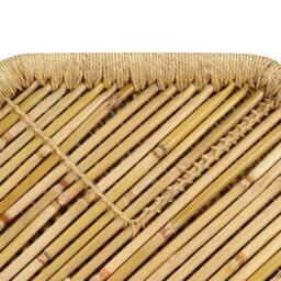 Berkfield Home Coffee Table Bamboo Octagon 60x60x45 cm in Brown - Size: 60 x 60 x 45 cm - thumbnail 7