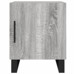 Berkfield Home Modern Bedside Cabinets 2 pcs Grey Sonoma 40x40x50 cm Engineered Wood - Size: 40 x 40 x 50 cm - thumbnail 7