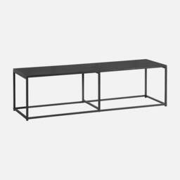 sweeek 140cm Urban-style Tv Unit Metal in Black - thumbnail 1