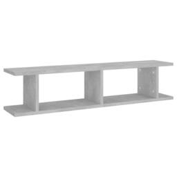 Berkfield Home Wall Shelf 2 pcs Concrete Grey 90x18x20 cm Engineered Wood - Size: 90 x 18 x 20 cm - thumbnail 4