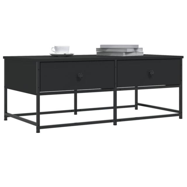 Berkfield Home Decorative Coffee Table Black 100x51x40 cm Engineered Wood - Size: 100 x 51 x 40 cm - image 1