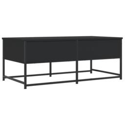 Berkfield Home Decorative Coffee Table Black 100x51x40 cm Engineered Wood - Size: 100 x 51 x 40 cm - thumbnail 8